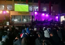 Dandim 0307 Nobar Semifinal Piala Dunia