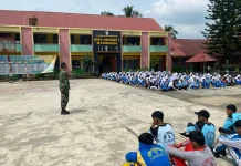 Babinsa Bhabinkamtibmas Bina 233 Siswa Baru