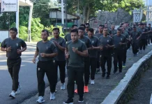 Personel Kodim 0307 Rutin Olahraga Pagi