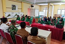 Babinsa Koramil 09 Sambut Mahasiswa KKN