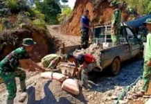 TMMD Agam - Yon TP 897/Singgalang Goro Bangun Jalan Desa Nagari Nan Tujuah