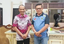 Ketua PELTI Sumbar Temui Wabup Solsel Bahas Tenis Sport Tourism