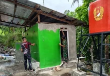 TMMD Ke-129 Tingkatkan Fasilitas Umum melalui Pengecatan MCK Mushola Kincia