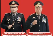 Kapolres & Wakapolres Pessel Kobarkan Nasionalisme Lewat Bendera Merah Putih