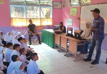Satgas TMMD ke-129 Dampingi BPBD Agam Edukasi Kebencanaan Siswa SD
