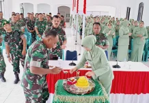 Setahun Kodam XX/TIB, Prajurit Kodim 0304/Agam Ikuti Syukuran Secara Daring