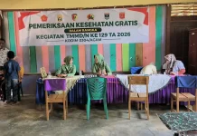 TMMD ke-129, Persit dan RST Gelar Cek Kesehatan Gratis