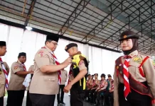60 Anggota Kontingen Kwarcab 0304 Gerakan Pramuka Ikuti Jamnas XII ke Cibubur