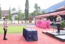 Polres Pasaman Komit Akselerasi Kinerja Pasca Sertijab di Lingkungan Kerja