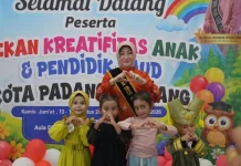 Puluhan Anak PAUD Tunjukkan Bakat di Lomba Bernyanyi Padang Panjang