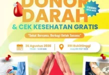 Sukseskan Kegiatan RRI Fest 2026, LPP RRI Bukittinggi Hadirkan Donor Darah dan CKG