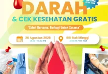 RRI Fest 2026 Bukittinggi Akan Hadirkan Donor Darah dan CKG