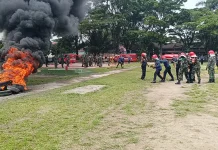 Sirene Menggema, Kodim 0304/Agam & Damkar Bukittinggi Padamkan Sijago Merah