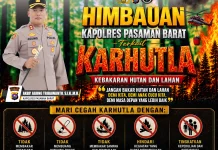 Cegah dan Antisipasi Karhutla, Ini Imbauan Kapolres Pasaman Barat