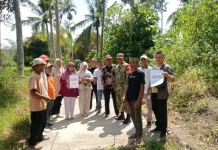 Babinsa Sungai Balantiak Hadiri Koordinasi Peningkatan Jalan Usaha Tani