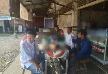 Babinsa Pangkalan Ajak Warga Waspadai Perubahan Cuaca dan Jaga Kamtibmas
