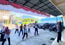 Bawaslu Padang Panjang Gelar Senam Sehat lewat Program Jumat Sehati