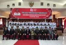 Paskibraka Lima Puluh Kota Dikukuhkan jelang HUT RI