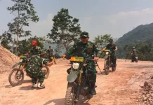 Danrem 032 Wirabraja Tinjau Jalan TMMD Ke-129