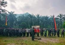 Kodim 0306 Tanam Bambu Peringati HUT Kodam XX