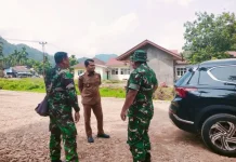 Dandim 0306/50 Kota dan Wabup Pantau Percepatan TMMD Ke-129
