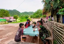Satgas TMMD Ke-129 Dekat Dengan Anak Buluah Kasok