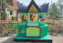 Tugu TMMD Ke-129 Simbol Kemanunggalan di Buluh Kasok