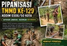 Satgas TMMD Ke-129 Bangun Pipanisasi Air Bersih