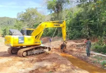 Satgas TMMD Ke-129 Maksimalkan Alat Berat Bangun Jalan