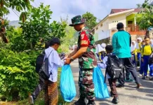 TMMD Ke-129 Bangun Karakter Siswa di SDN Buluh Kasok