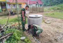 Satgas TMMD Ke-129 Pastikan Air Bersih Berfungsi