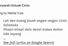 Manyarah Untuak Cinto, Kisah Rela Melepas