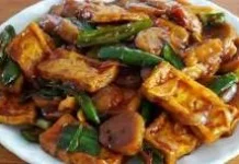 Hidangan Lezat "Tahu Kecap Pedas Manis"