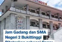 Jam Gadang dan SMA 2 Bukittinggi Resmi Ditetapkan sebagai Cagar Budaya Nasional
