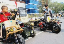 Tank Mini Berbasis Vespa Ramaikan TDSS Bukittinggi