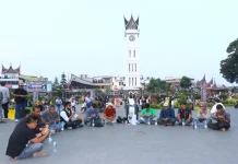 Lima Jurnalis Hilang di Selat Sunda, Wartawan Bukittinggi Gelar Aksi Solidaritas
