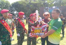 Pangdam XX TIB Serahkan Piala Tabanas, SMA Praja Taruna Sumbar Juara PBB
