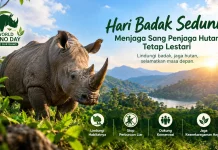 Hari Badak Sedunia: Menjaga Sang Penjaga Hutan Tetap Lestari