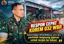 Brigjen TNI Aji Mimbarno Perintahkan Penanganan Banjir Bandang Arosuka