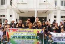 Didominasi Pelajar Padang Panjang, 12 Atlet Hapkido Sumbar Dilepas ke Kejurnas