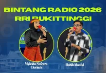 Dua Wakil RRI Bukittinggi Unjuk Bakat di Bintang Radio Korwil XV Pedang Prabu