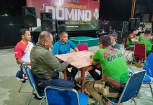 Meriahkan HUT TNI, Kodim Gelar Turnamen Domino