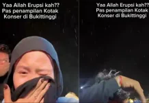 Konser Kotak di Bukittinggi Diguyur Abu Vulkanik Gunung Marapi