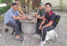 Babinsa Pangkalan Ajak Warga Peduli Keamanan Lingkungan