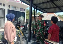 Babinsa Luhak Ajak Warga Waspada Cuaca Ekstrem