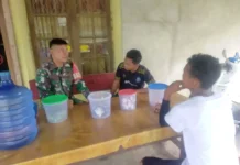 Babinsa Guguk Perkuat Silaturahmi Dengan Warga Binaan