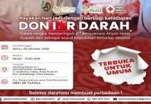 Rayakan Ulang Tahun ke-2, Atiyan Hotel Syariah Gelar Aksi Donor Darah