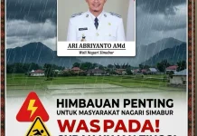 Nagari Simabur Waspadai Curah Hujan Tinggi