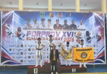 AFaez Al-Mahabbi Persembahkan Medali Perak TI Bukittinggi di Porprov XVI Sumbar