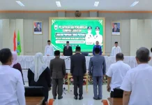 Lantik Tiga Pejabat Eselon II, Bupati Pasaman Tagih Kinerja Nyata